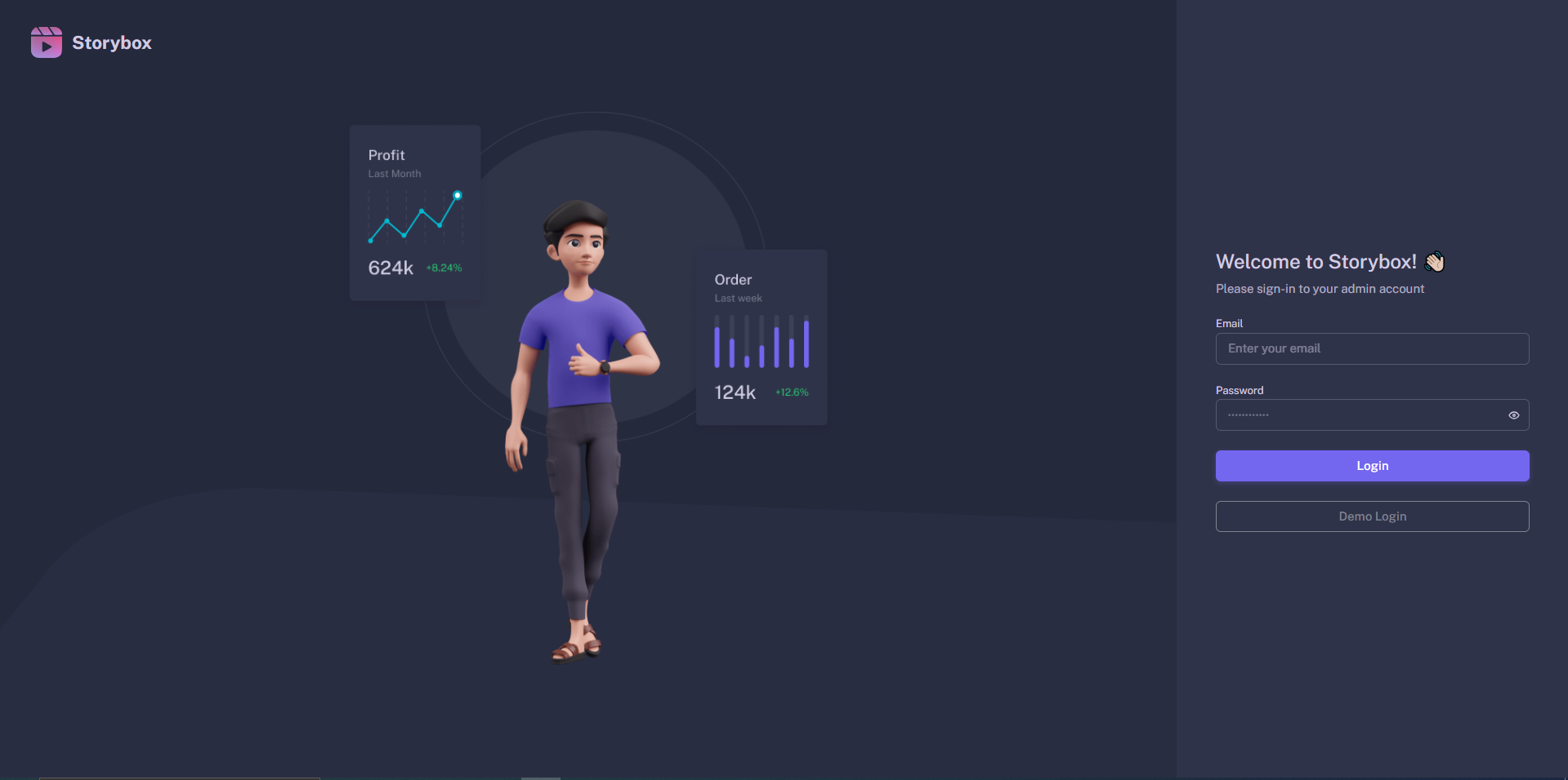 Admin Panel Sign-Up Screen